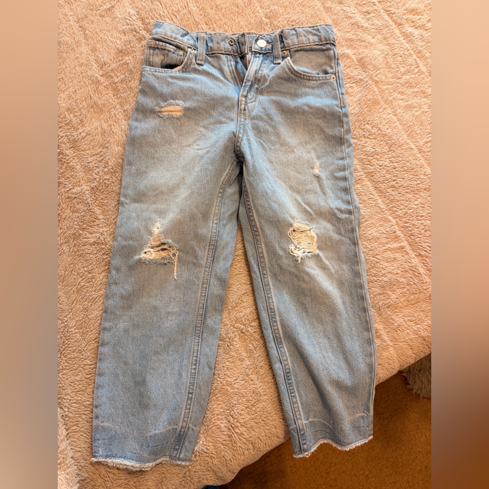 Old Navy High-Rise Slouchy Straight Jeans - Light Blue